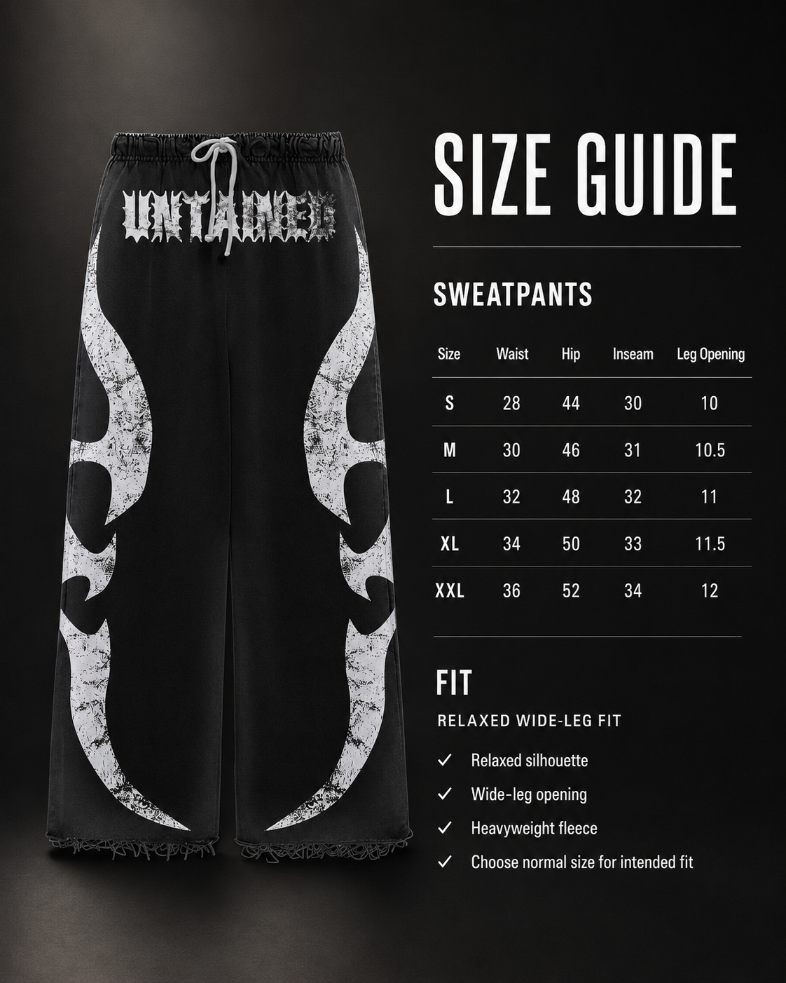 UNTAINED BLACK SWEATPANTS - FLAMME 2