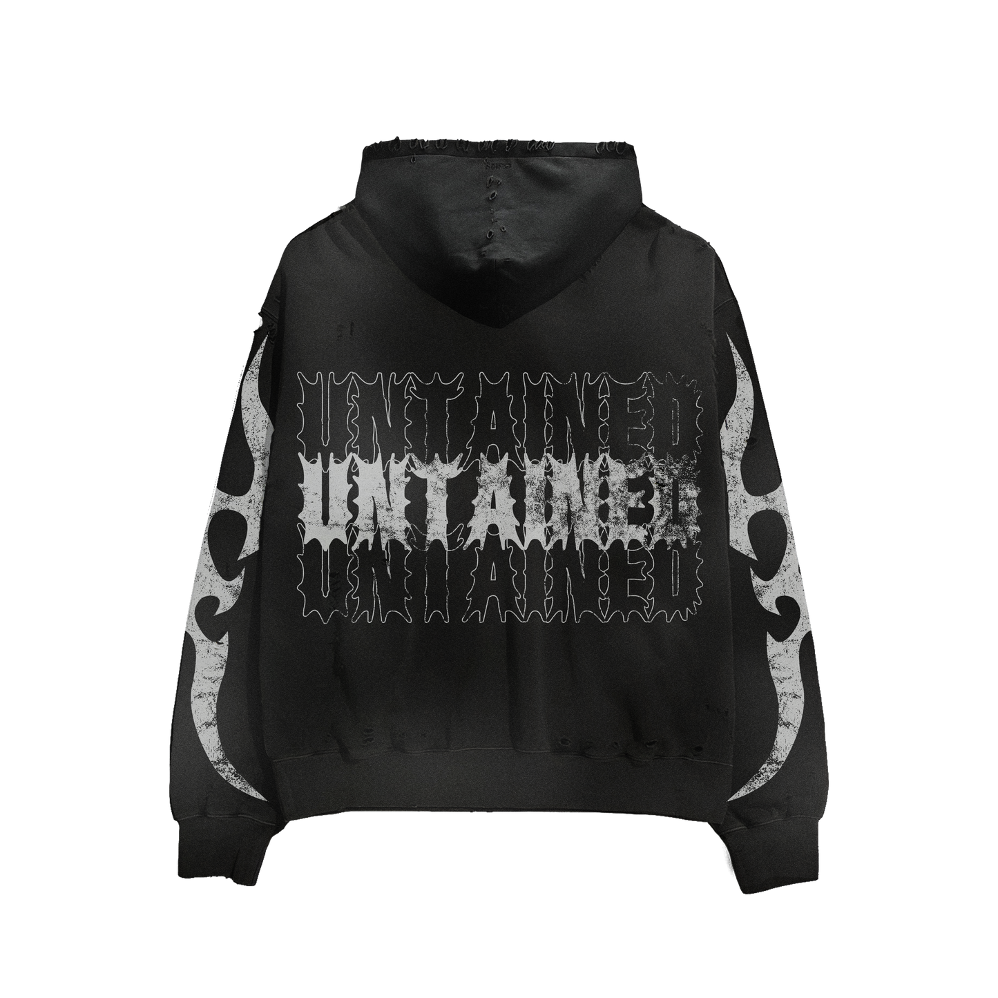 UNTAINED BLACK HOODIE - REAPER 2