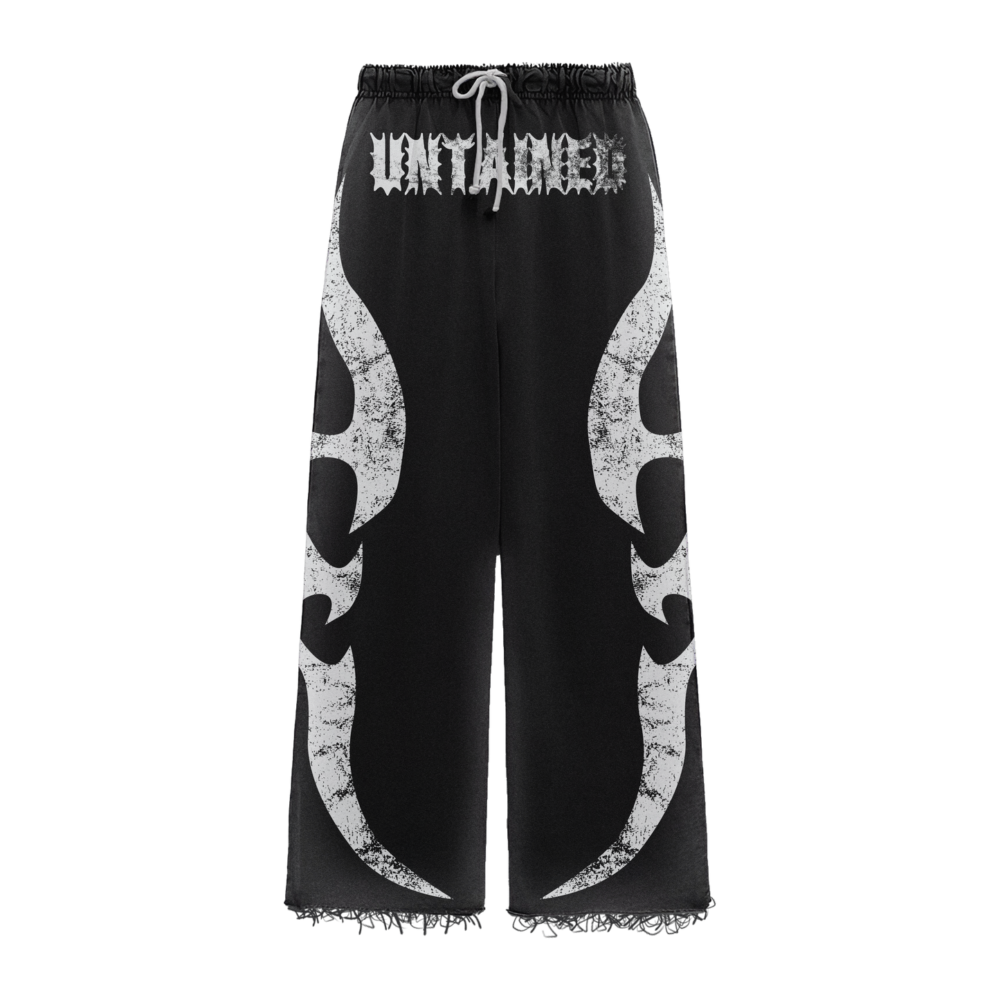 UNTAINED BLACK SWEATPANTS - FLAMME 2