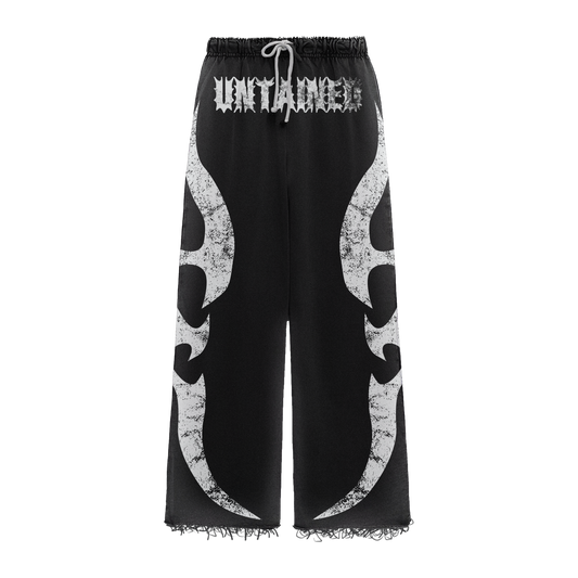 UNTAINED BLACK SWEATPANTS - FLAMME 2