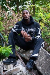 UNTAINED Reaper 2 Hoodie — Distressed Black