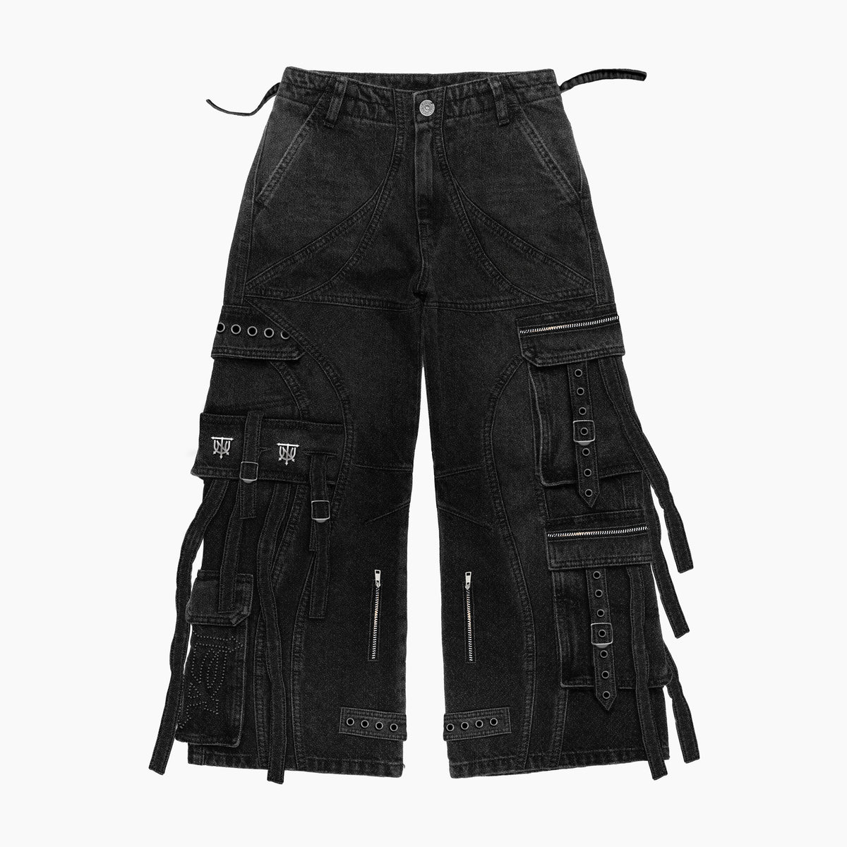UNTAINED Ghost Ops cargo pants, flat lay, front view